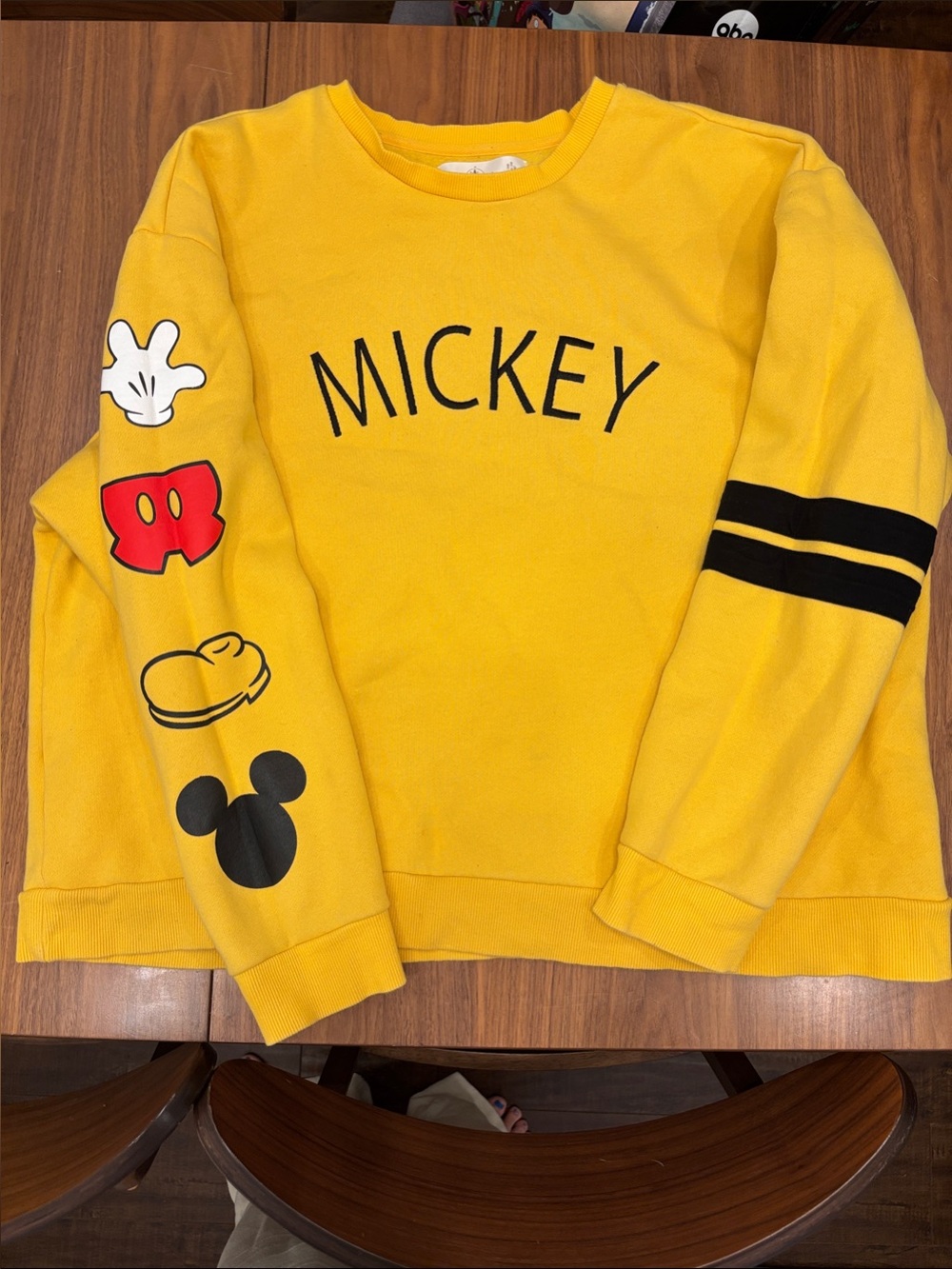 Mickey Yellow Crewneck Sweatshirt